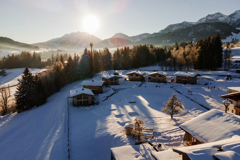 Chalets im Winter