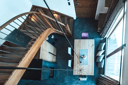 Esszimmer Chalet Vogelperspektive 