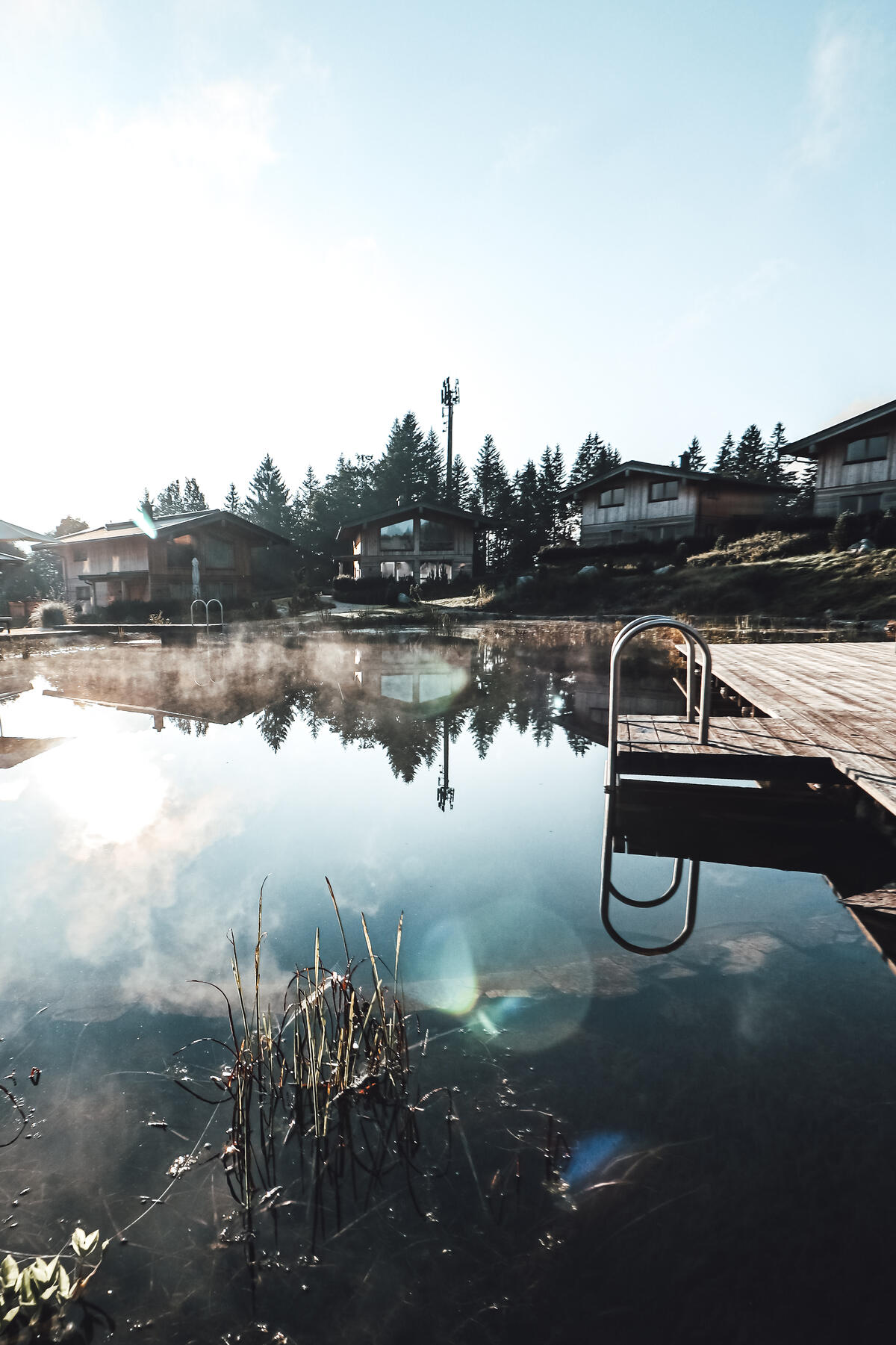 Hotel Chalets Grosslehen Chalets mit Badeteich Chalets mit Badeteich