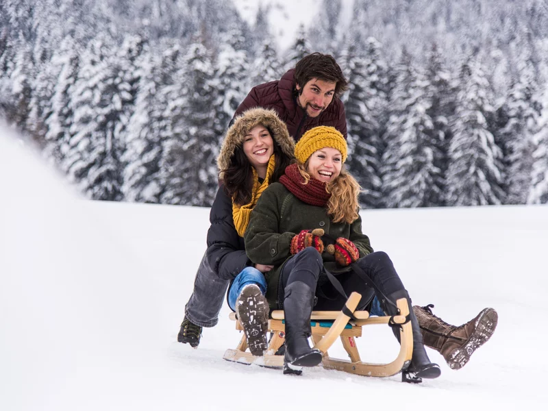 tobogganing