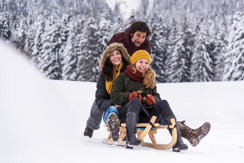 tobogganing