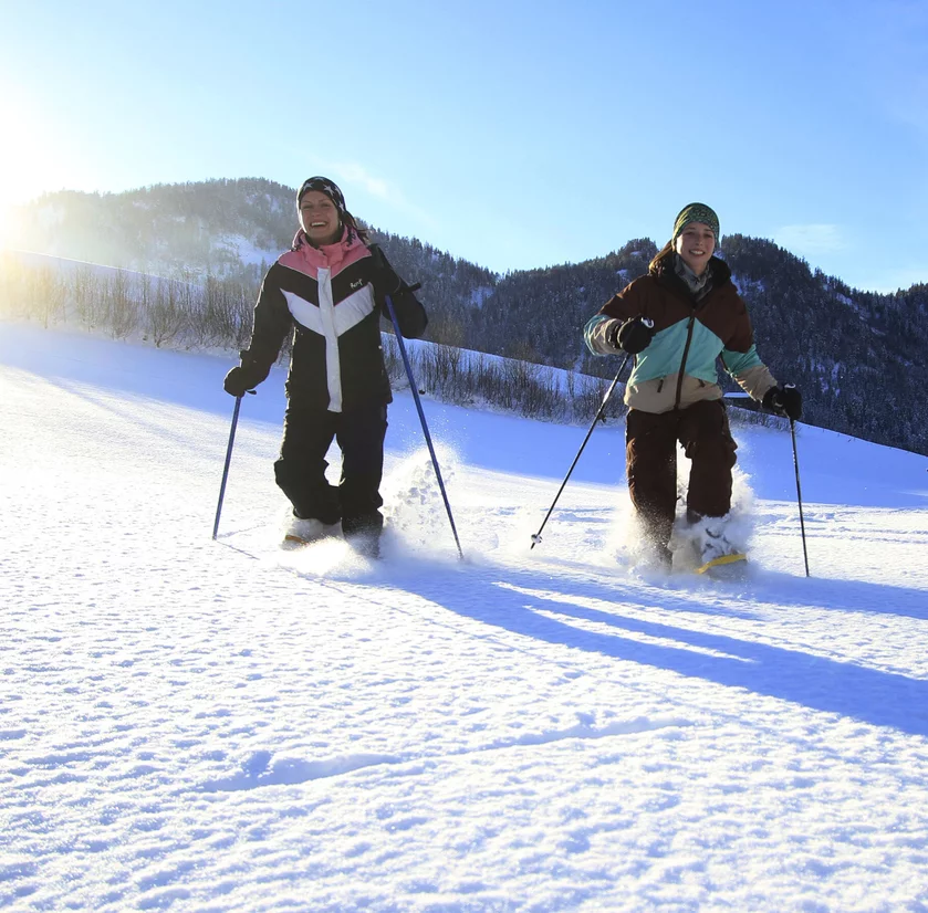 Hotel Chalets Grosslehen Schneeschuhwandern Schneeschuhwandern