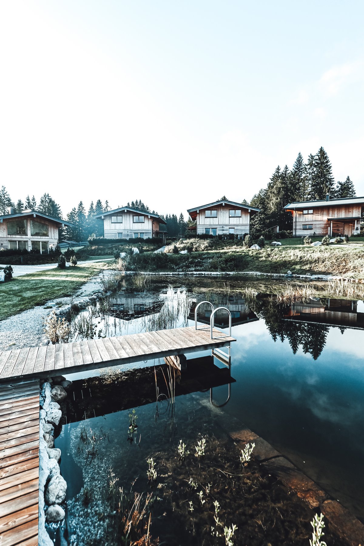 Hotel Chalets Grosslehen Chalets mit Teich Chalets mit Teich